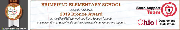 PBIS Bronze Award Banner