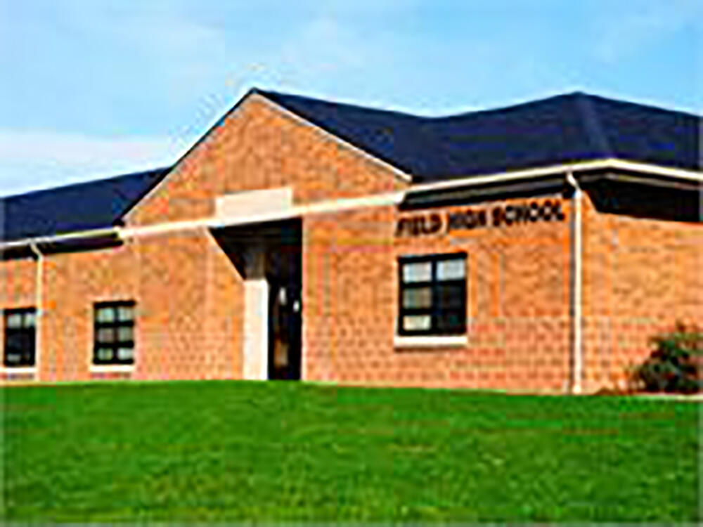 Front view of the Field High School building